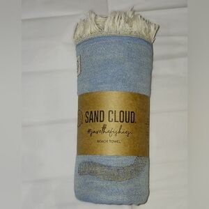 Organic Cotton Sand Cloud Beach Towel Thin Lightweight Kemppi Sea Turtle